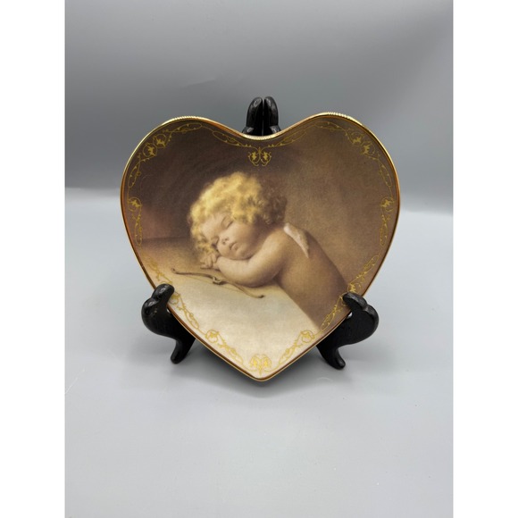 Bradford Exchange Bessie Pease Guttman Cherubs Heart Collector Plates Set of 3 - Picture 4 of 5
